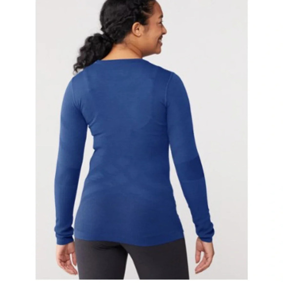 Smartwool Womens' XL Intraknit Thermal Merino Crew Base Layer Top Blue NWT - Picture 9 of 11